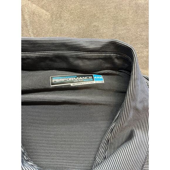 Roundtree & Yorke‎ Performance Polo Shirt Men 4XB Black Stetch Knit Golf Casual - Picture 4 of 5